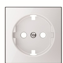 Центральна плата розетки ABB Sky 2CLA858890A2101 8588.9 CB із заземленням (біле скло)