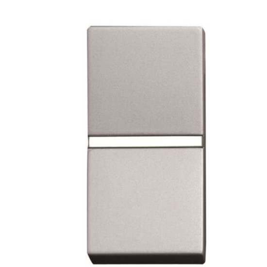 Кнопковий вимикач ABB Zenit 2CLA210470N1301 N2104.7 PL 1М (срібло)