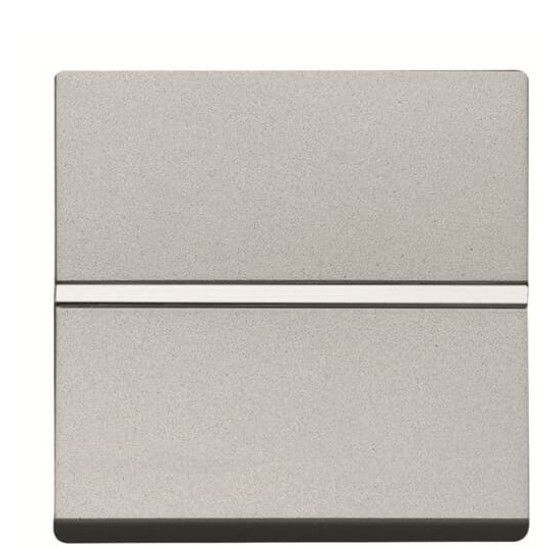 Кнопковий вимикач ABB Zenit 2CLA220460N1301 N2204.6 PL 1НЗ (срібло)