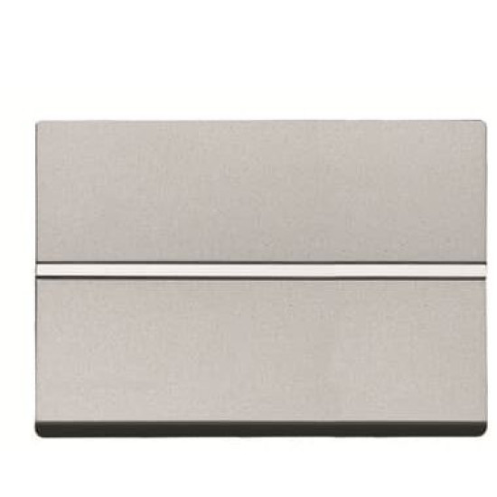 Клавіша вимикача ABB Zenit 2CLA230100N1301 N2301 PL 3М (срібло)