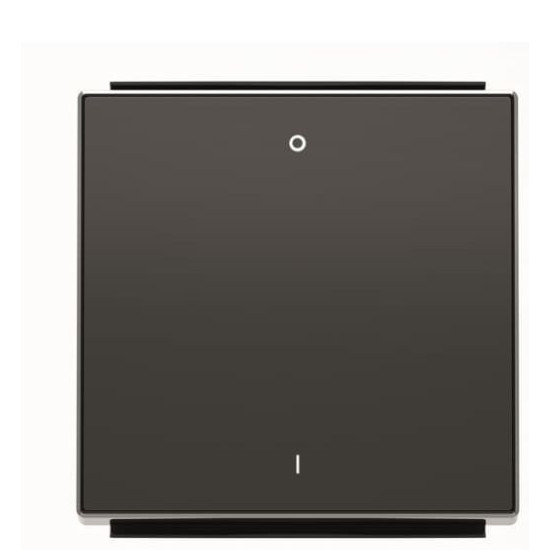 Клавіша вимикача ABB Sky 2CLA850120A1501 8501.2 NS з маркуванням 0/I (чорний оксамит)