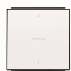 Клавіша вимикача ABB Sky 2CLA850140A1101 8501.4 BL з лінзою 0/I (білий)