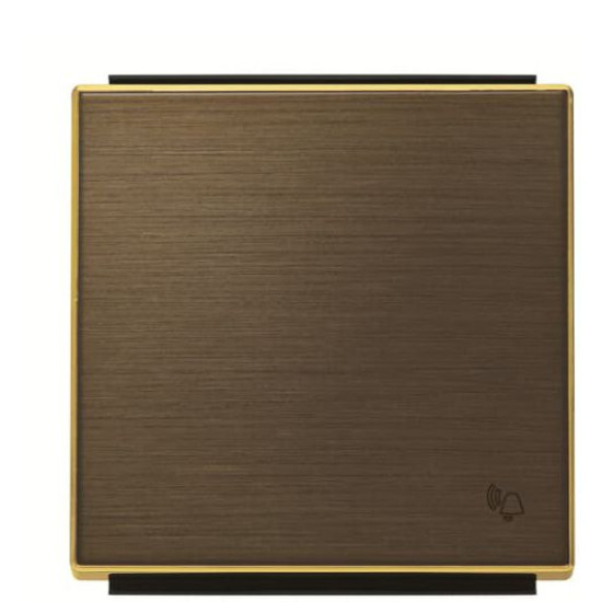 Клавіша вимикача ABB Sky 2CLA850400A1201 8504 OE із символом «Дзвінок» (золото)