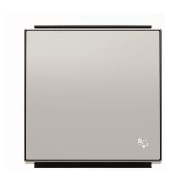 Клавіша вимикача ABB Sky 2CLA850400A1301 8504 PL із символом «Дзвінок» (срібло)