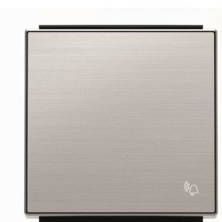 Клавіша вимикача ABB Sky 2CLA850400A1401 8504 AI із символом «Дзвінок» (сталь)