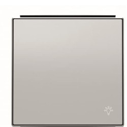 Клавіша вимикача ABB Sky 2CLA850420A1301 8504.2 PL із символом «Світло» (срібло)