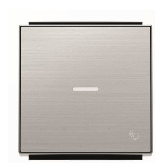 Клавіша вимикача ABB Sky 2CLA850430A1401 8504.3 AI з лінзою із символом «Дзвінок» (сталь)