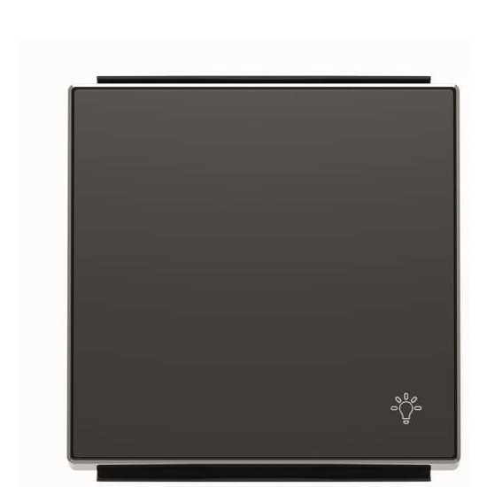 Клавіша вимикача ABB Sky 2CLA850420A1501 8504.2 NS із символом «Світло» (чорний оксамит)