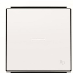 Клавіша вимикача ABB Sky 2CLA850430A1101 8504.3 BL із лінзою із символом «Дзвінок» (білий)