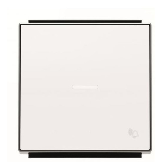 Клавіша вимикача ABB Sky 2CLA850430A1101 8504.3 BL із лінзою із символом «Дзвінок» (білий)