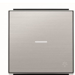 Клавіша вимикача ABB Sky 2CLA850440A1401 8504.4 AI з лінзою із символом «Світло» (сталь)