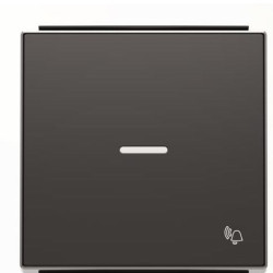 Клавіша вимикача ABB Sky 2CLA850430A1501 8504.3 NS із лінзою із символом «Дзвінок» (чорний оксамит)