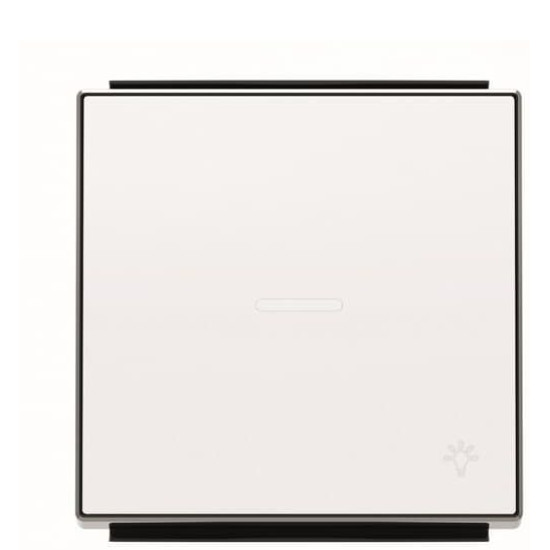 Клавіша вимикача ABB Sky 2CLA850440A1101 8504.4 BL із лінзою із символом «Світло» (білий)