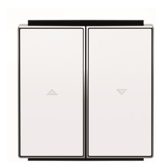 Подвійна клавіша жалюзі ABB Sky 2CLA854400A1101 8544 BL (білий)