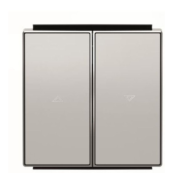 Подвійна клавіша жалюзі ABB Sky 2CLA854400A1301 8544 PL (срібло)