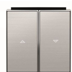 Подвійна клавіша жалюзі ABB Sky 2CLA854400A1401 8544 AI (сталь)