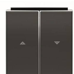 Подвійна клавіша жалюзі ABB Sky 2CLA854400A1501 8544 NS (чорний оксамит)
