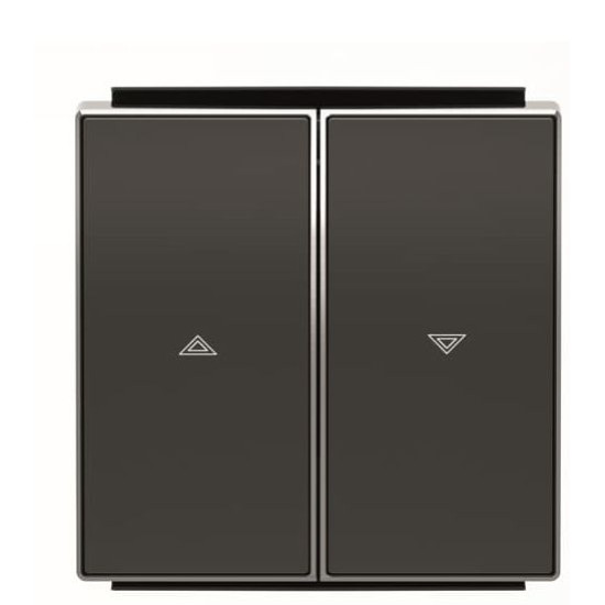 Подвійна клавіша жалюзі ABB Sky 2CLA854400A1501 8544 NS (чорний оксамит)