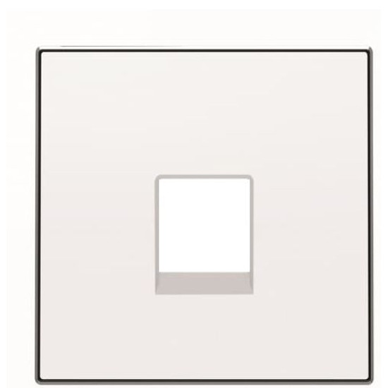 Одинарна центральна плата комунікаційної розетки ABB Sky 2CLA851700A1101 8517 BL (білий)