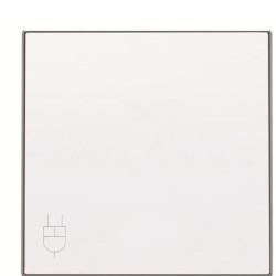Центральна плата розетки ABB Sky 2CLA858810A1101 8588.1 BL із кришкою (білий)
