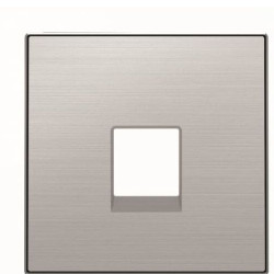 Одинарна центральна плата комунікаційної розетки ABB Sky 2CLA851700A1401 8517 AI (сталь)