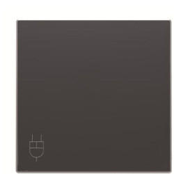 Центральна плата розетки ABB Sky 2CLA858810A1501 8588.1 NS з кришкою (чорний оксамит)