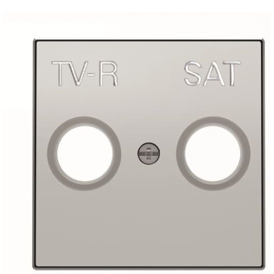 Центральна плата TV/R+SAT розетки ABB Sky 2CLA855010A1301 8550.1 PL (срібло)