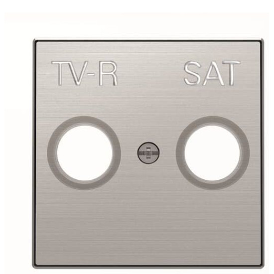 Центральна плата TV/R+SAT розетки ABB Sky 2CLA855010A1401 8550.1 AI (сталь)