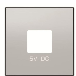 Центральна плата USBx2 розетки ABB Sky 2CLA858500A1301 8585 PL (срібло)