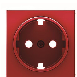 Центральна плата розетки ABB Sky 2CLA858800A7001 8588 RJ із заземленням (червоний)