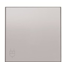 Центральна плата розетки ABB Sky 2CLA858810A1301 8588.1 PL із кришкою (срібло)