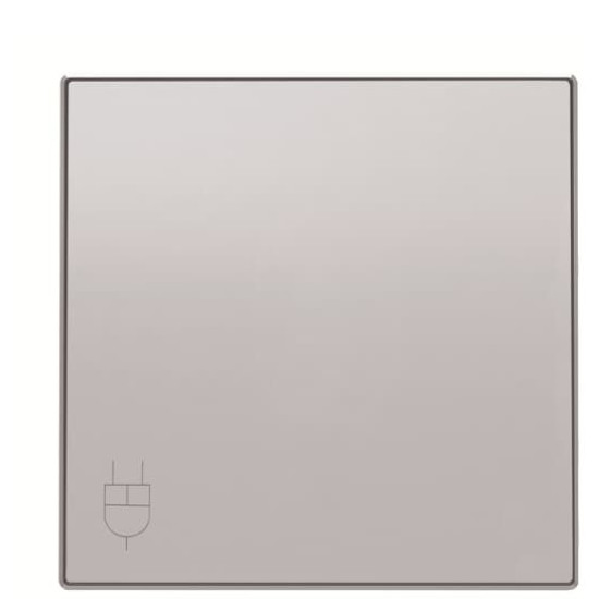 Центральна плата розетки ABB Sky 2CLA858810A1301 8588.1 PL із кришкою (срібло)