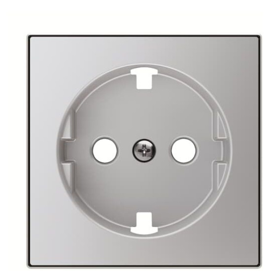 Центральна плата розетки ABB Sky 2CLA858890A1301 8588.9 PL із заземленням (срібло)
