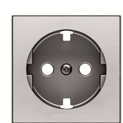 Центральна плата розетки ABB Sky 2CLA858890A1401 8588.9 AI із заземленням (сталь)