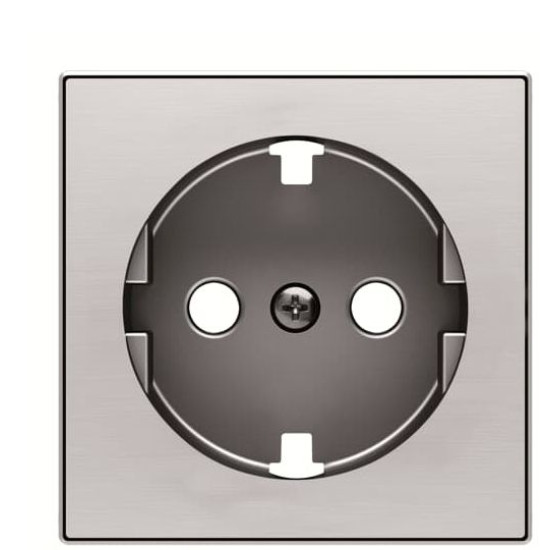 Центральна плата розетки ABB Sky 2CLA858890A1401 8588.9 AI із заземленням (сталь)