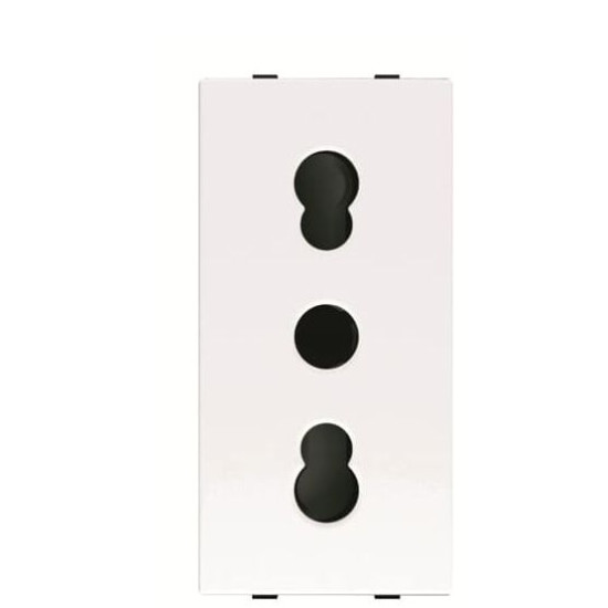 Розетка ABB Zenit 2CLA213300N1101 N2133 BL італійський стандарт 1М (білий)