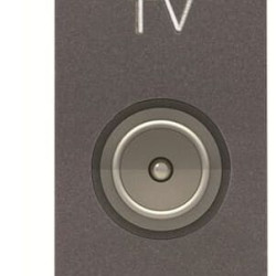 TV розетка ABB Zenit 2CLA215070N1801 N2150.7 AN 1М (антрацит)