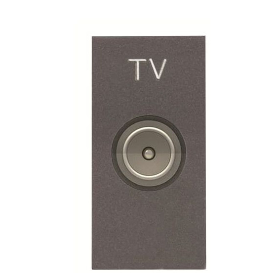 TV розетка ABB Zenit 2CLA215070N1801 N2150.7 AN 1М (антрацит)