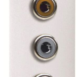 RCA розетка ABB Zenit 2CLA215530N1101 N2155.3 BL 1М (білий)