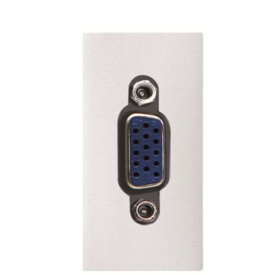 VGA розетка ABB Zenit 2CLA215550N1101 N2155.5 BL 1М (білий)