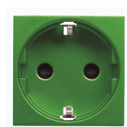 Розетка ABB Zenit 2CLA228800N8001 N2288 VD із заземленням (зелена)
