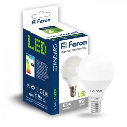 Світлодіодна лампа Feron 5029 LB-745 6Вт 4000К P45 Е14