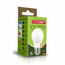 Світлодіодна лампа Eurolamp LED-A60-10273(P) Eco 10Вт 3000К A60 Е27