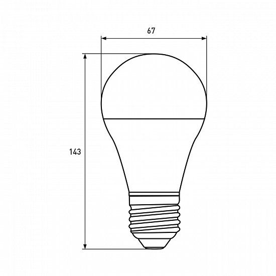 Світлодіодна лампа Eurolamp LED-A75-20274(P) Eco 20Вт 4000К A75 Е27