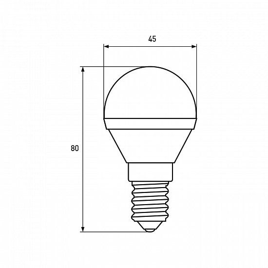 Світлодіодна лампа Eurolamp LED-G45-05144(P) Eco 5Вт 4000К G45 Е14