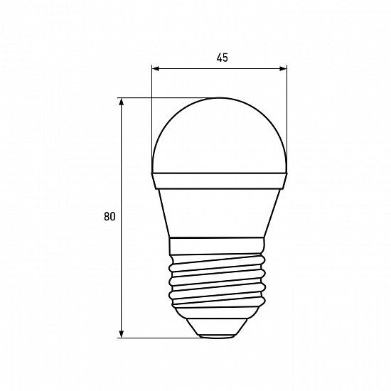 Світлодіодна лампа Eurolamp LED-G45-05273(P) Eco 5Вт 3000К G45 Е27