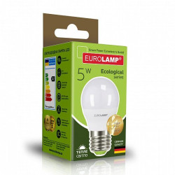 Світлодіодна лампа Eurolamp LED-G45-05273(P) Eco 5Вт 3000К G45 Е27