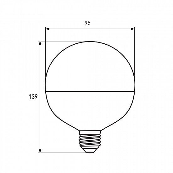 Світлодіодна лампа Eurolamp LED-G95-15274(P) Eco 15Вт 4000К G95 Е27
