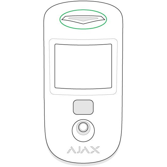 Бездротовий датчик руху Ajax 16445 з фотофіксацією Ajax MotionCam (чорний)