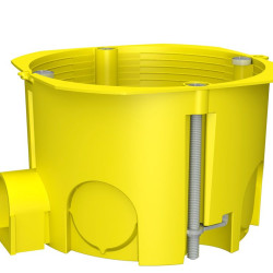 Монтажна набірна коробка для порожніх стін Plank Electrotechnic BOXES MB002 (PLK4002400) типу МВ 65х45мм (жовта)